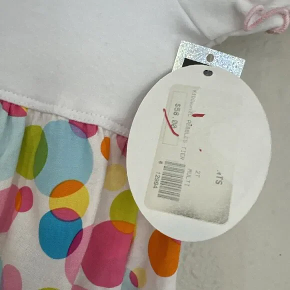 Rainbow baby Dress Mix Print Ruffle Casual Short Sleeve toddler size 2T - Picture 9 of 9